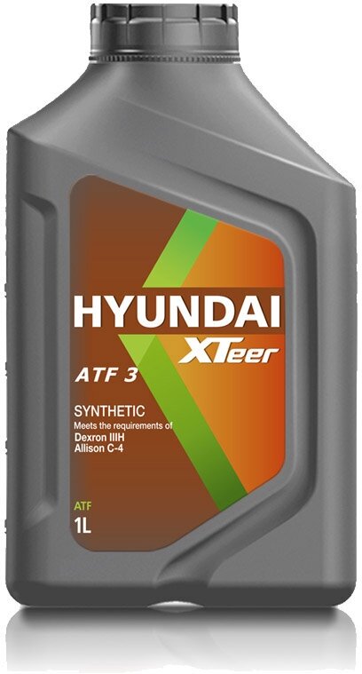 Масло трансмиссионное синтетическое Hyundai XTeer ATF-3 (1л) HY-ATF-3-1L