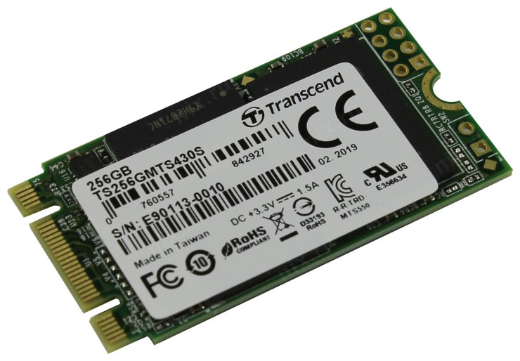 Твердотельный накопитель Transcend 256 ГБ SATA TS256GMTS430S