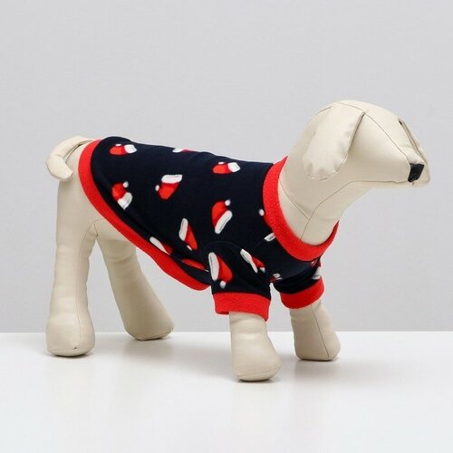 Толстовка Новогодний колпак размер L синяя ДС 38 ОШ 34 ОГ 48 см 791₽