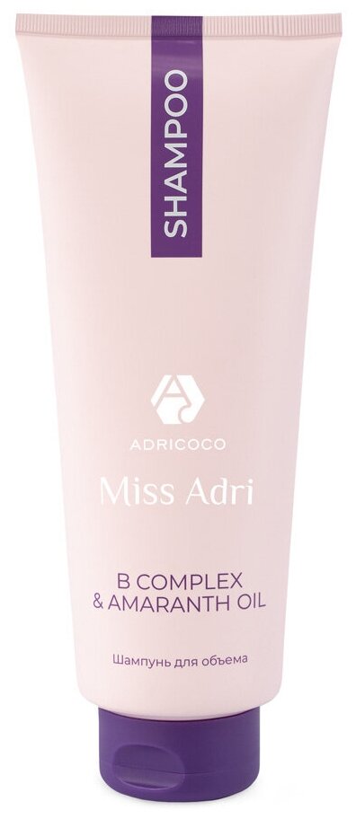 ADRICOCO Шампунь для объема волос Miss Adri B-complex & amaranth oil, 400 мл