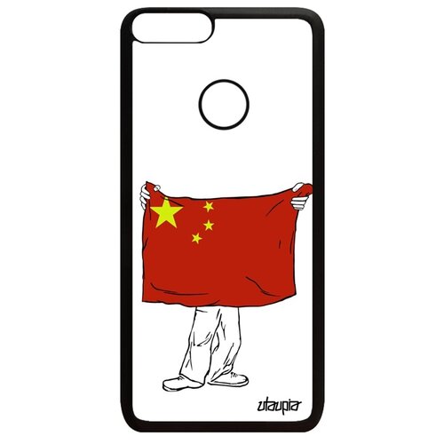 фото Чехол для телефона huawei p smart 2018, "флаг китая с руками" государственный страна utaupia
