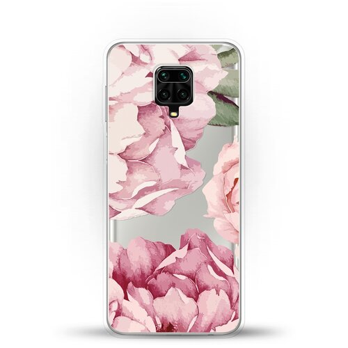 фото Силиконовый чехол пионы на xiaomi redmi note 9 pro andy & paul
