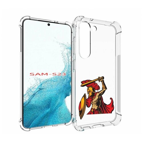 Чехол MyPads римский-воин для Samsung Galaxy S23 задняя-панель-накладка-бампер