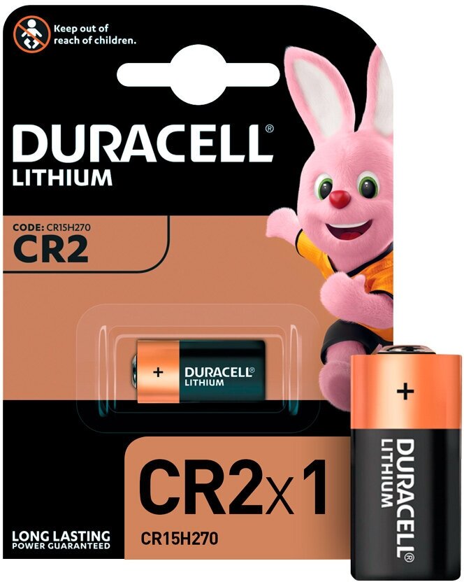 Батарейка Duracell CR2, 1 шт.