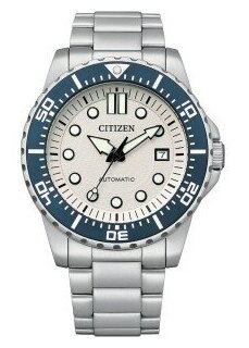 Наручные часы CITIZEN Automatic, серебряный, белый