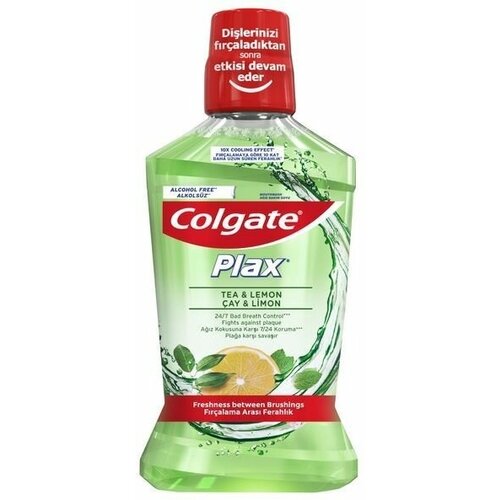 ополаскиватель для полости рта colgate plax свежесть чая 500 мл х 4 шт Colgate Ополаскиватель для полости рта Plax Свежесть чая, 500 мл