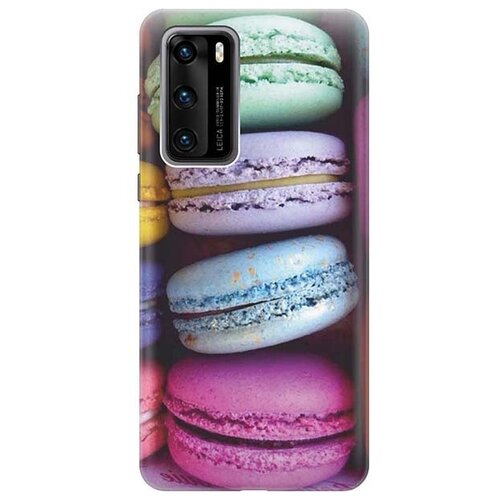 фото Ультратонкий силиконовый чехол-накладка для huawei p40 с принтом gosso