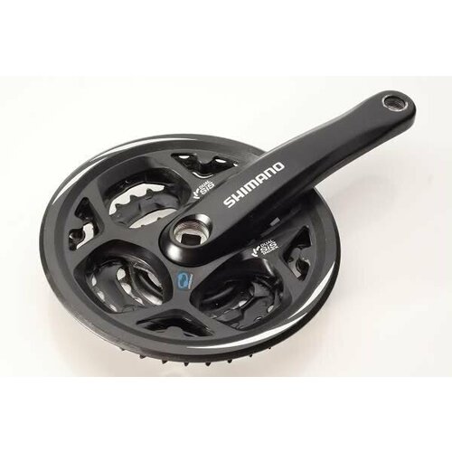 Система шатунов Shimano Altus M311, 170 мм, квадрат, 42/32/22T, защита, черный, EFCM311C222CL