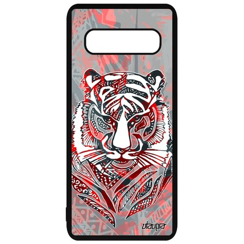 фото Чехол на мобильный samsung galaxy s10 plus, "тигр" хищник tiger utaupia