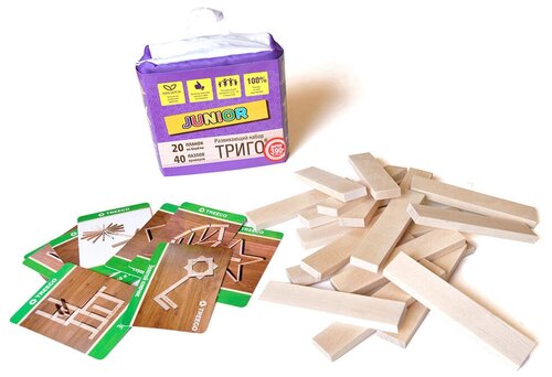 Триго Junior деревянная игра-конструктор из берёзовых дощечек