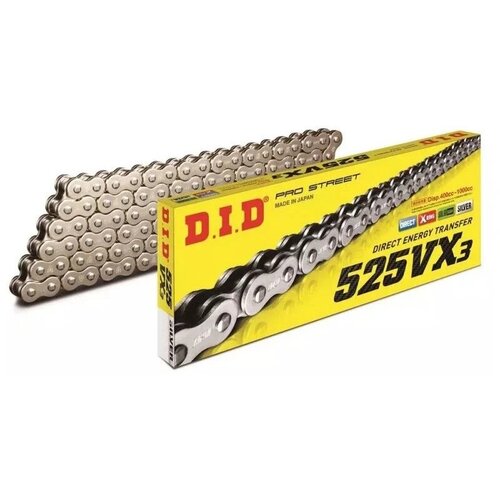 Цепь DID 525VX3 S&S X-Ring 110 звеньев