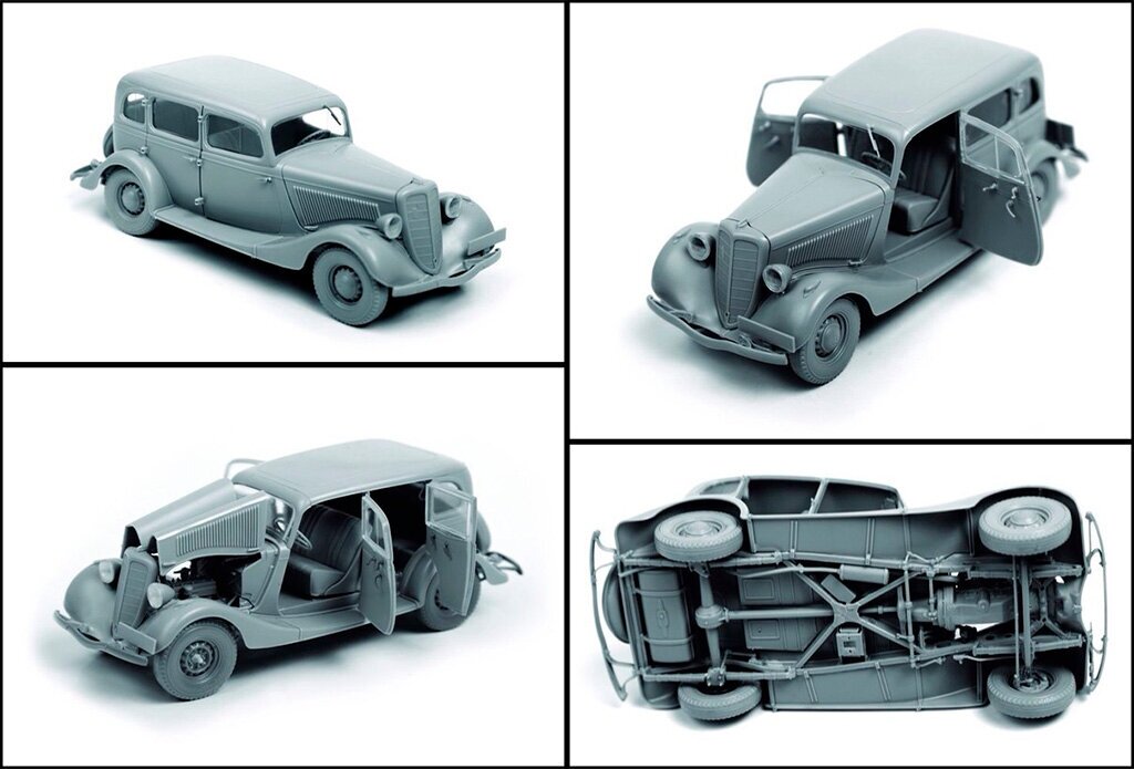 ZVEZDA Сборная модель Советский автомобиль Газ М1 - фото №12