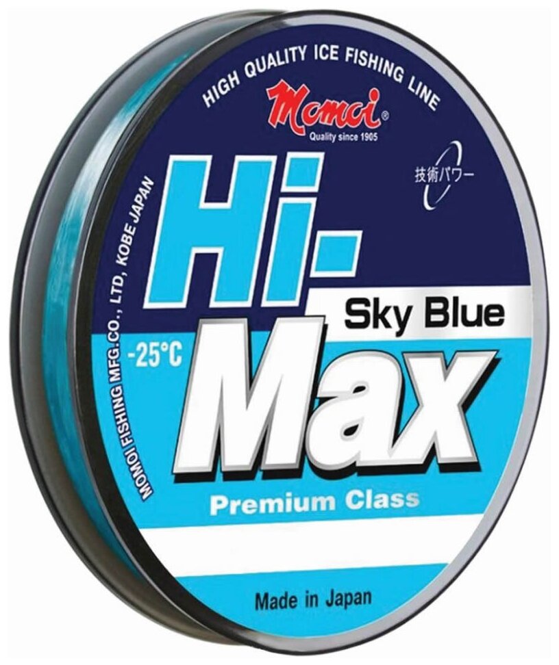 Леска монофильная MOMOI HI-MAX SKY BLUE (160457 (30 м 0,18мм) )