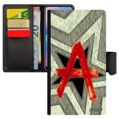 фото Чехол книжка на смартфон iphone 6 6s plus, "анархия" панк хаос utaupia