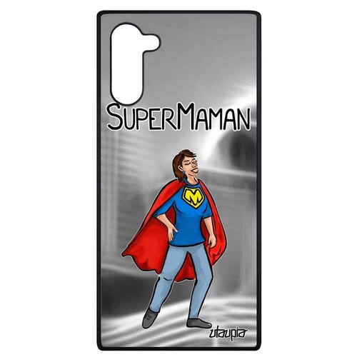 фото Чехол на смартфон samsung galaxy note 10, "супермама" герой веселый utaupia