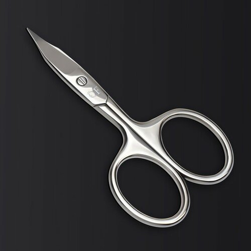 Ножницы маникюрные Premium, прямые, широкие, заострённые, 9,5 см, цвет серебристый аксессуары для маникюра qvs ножницы для маникюра широкие