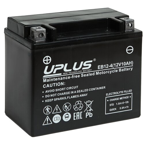 Аккумуляторная батарея мото Leoch UPLUS High Performance EB12-4, 10 Ач (YTZ12S \ YTZ14S)