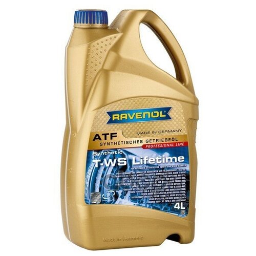 Масло трансмиссионное atf t-ws 4л (синтетика+пао) Ravenol 1211106004