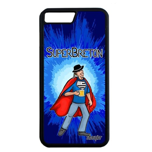 фото Чехол для мобильного apple iphone 8 plus, "супербретонец" бретань рисунок utaupia