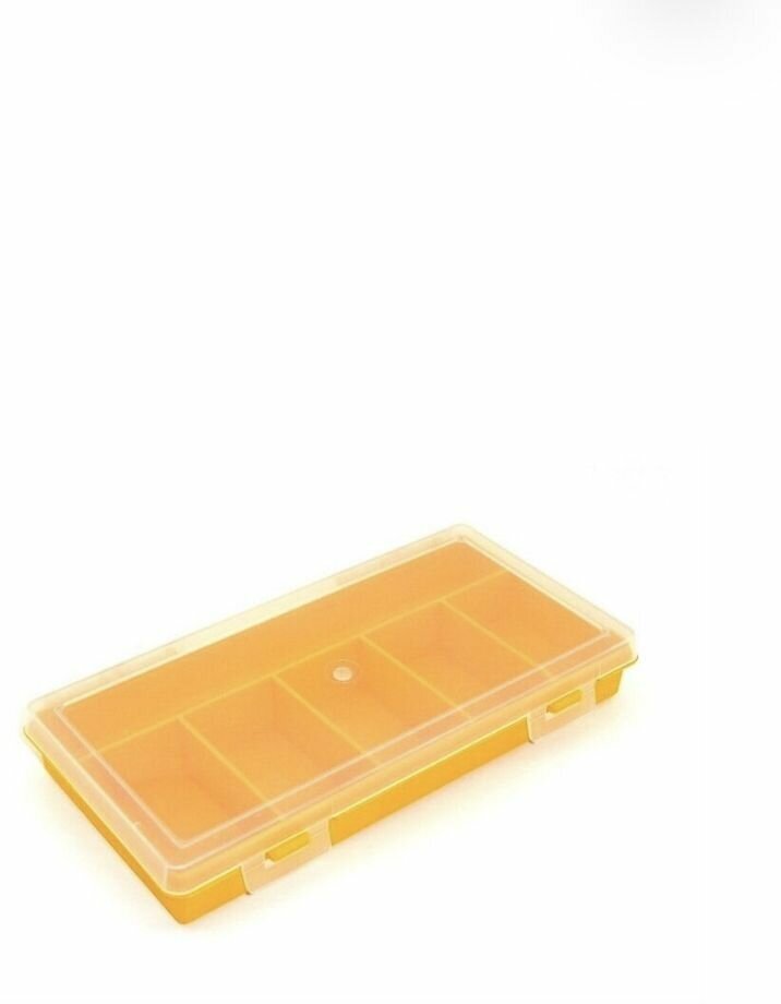 Коробка для приманок PlBOX 2406 (6 ячеек) 240 х 130 х 35 мм цв. Жёлтый