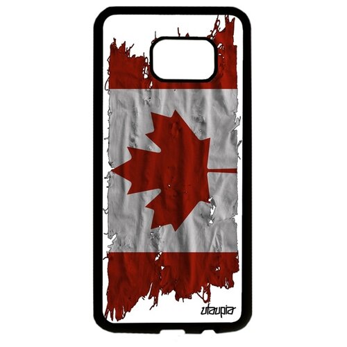 фото Чехол для мобильного galaxy s7 edge, "флаг канады на ткани" государственный патриот utaupia