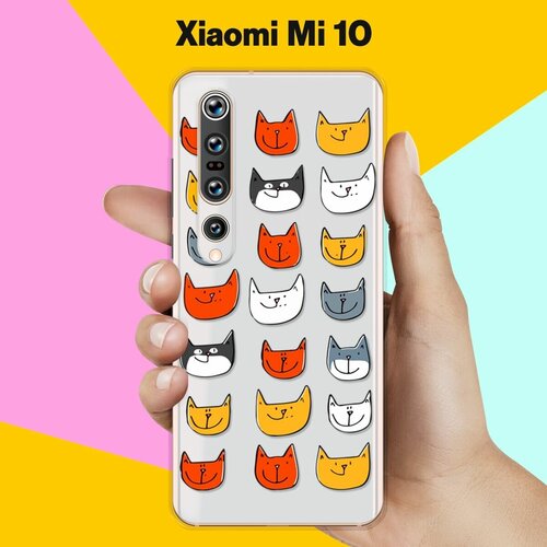 Силиконовый чехол Узор из котов на Xiaomi Mi 10 силиконовый чехол узор из котов на xiaomi mi 10 pro