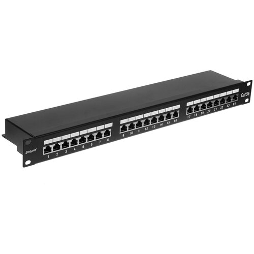 Патч-панель ExeGate EX281083RUS ampcom ul listed premium series cat6 patch panel 15μ gold plated 1u 24 port rackmount or wallmount punch down patch panel