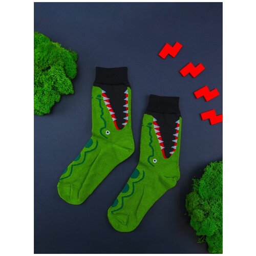 Носки 2beMan, размер 39-45, черный, зеленый носки 2beman размер 39 45 мультиколор