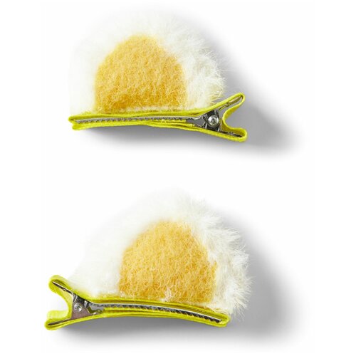 40054 Заколки для волос Happy Baby кошачьи ушки для девочек 2 шт желтые 218₽