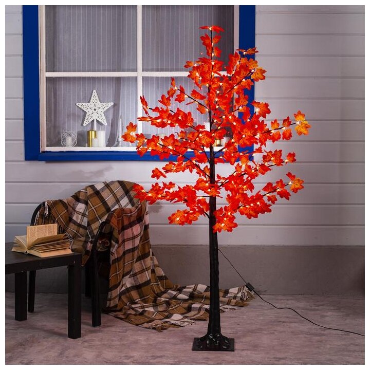 Дерево светодиодное Luazon Lighting "Клен красный" 1 6 м 160 LED 220 В красный (4445717)
