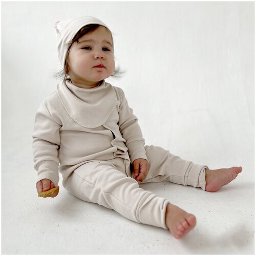 Комбинезон ALARYSPEOPLE для малышей Моно, открытая стопа, размер 68, белый