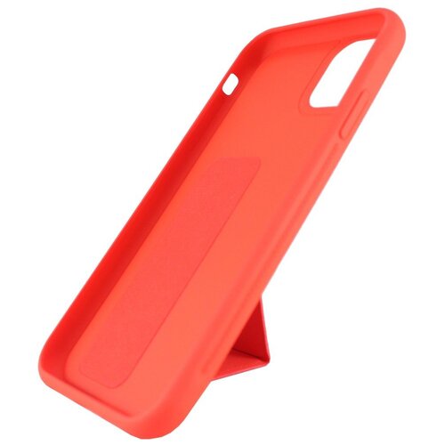 фото Чехол силиконовый для iphone 11 pro max, с магнитной подставкой, красный grand price