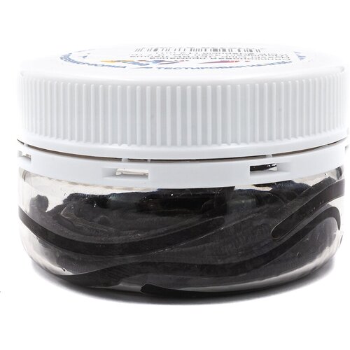 Мягкая приманка для рыбалки NyaskiClub червь Лапша Доширак 3х90 мм 07 гр СЫР Чёрный 12 шт 624₽