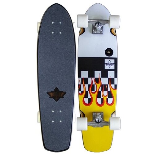 Круизер Dusters flames yellow/white, размер 31