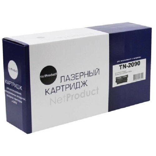 Тонер-картридж NetProduct TN-2090 для Brother HL-2132R/DCP-7057R, 1,2K, черный, 1200 страниц картридж netproduct n tn 2090 1000 стр черный