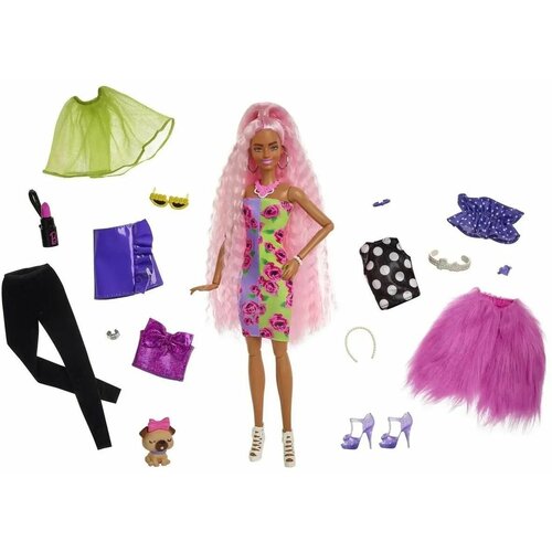 Кукла Барби Экстра Делюкс (30+ образов) (Barbie Extra Deluxe Doll & Accessories Set with Pet 30+ Looks) mattel кукла барби экстра делюкс barbie extra deluxe doll