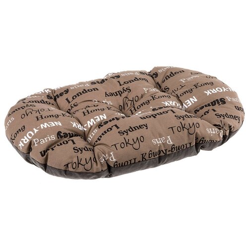 Подушка для собак и кошек Ferplast Relax C 65/6 42х65 см 42 см 65 см овальная коричневый