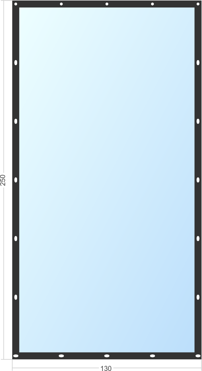 Мягкое окно Софтокна 130х250 см съемное, Французский замок, Прозрачная пленка 0,7мм, Черная окантовка, Комплект для установки - фотография № 3