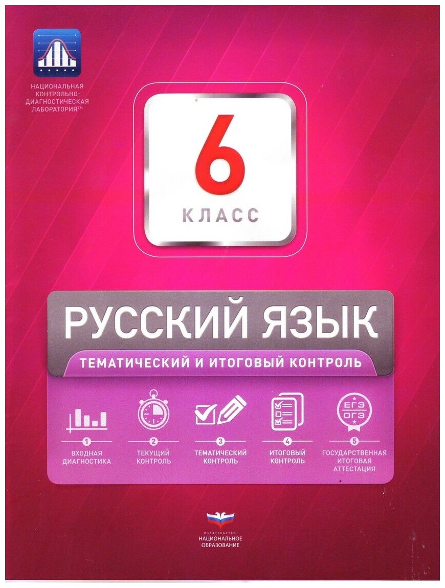 Русский язык. 6 класс. Тематический и итоговый контроль - фото №1