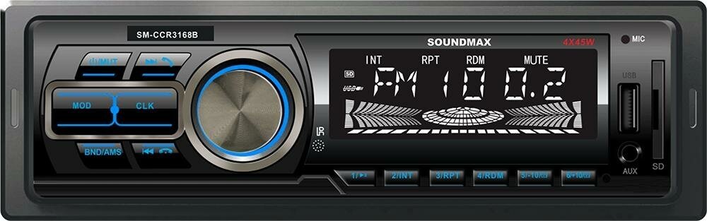 Автомагнитола SOUNDMAX SM-CCR3168B