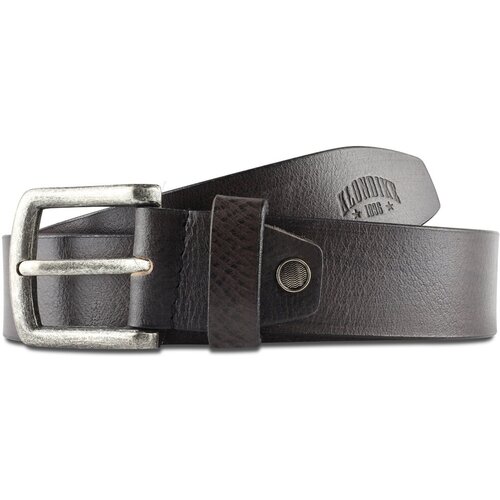 фото Ремень klondike 1896 creek, односторонний, натуральная воловья кожа, цвет серый, 130 х 4 см