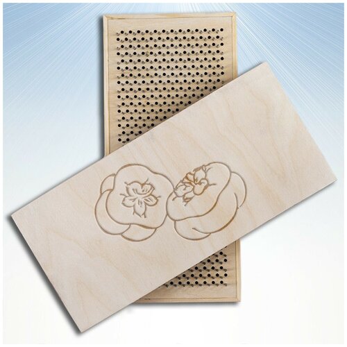 фото Доска садху с динамическими гвоздями, растения фрукты - 1310 светлая goodwood