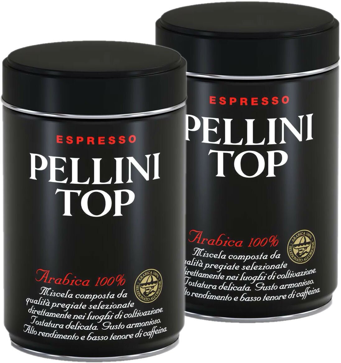 Кофе молотый Pellini Top (Топ) ж/б, 2x250г