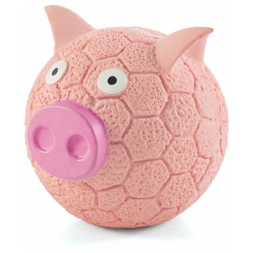 Мячик для собак Triol Свинка-мяч 12151096, розовый, 1шт.
