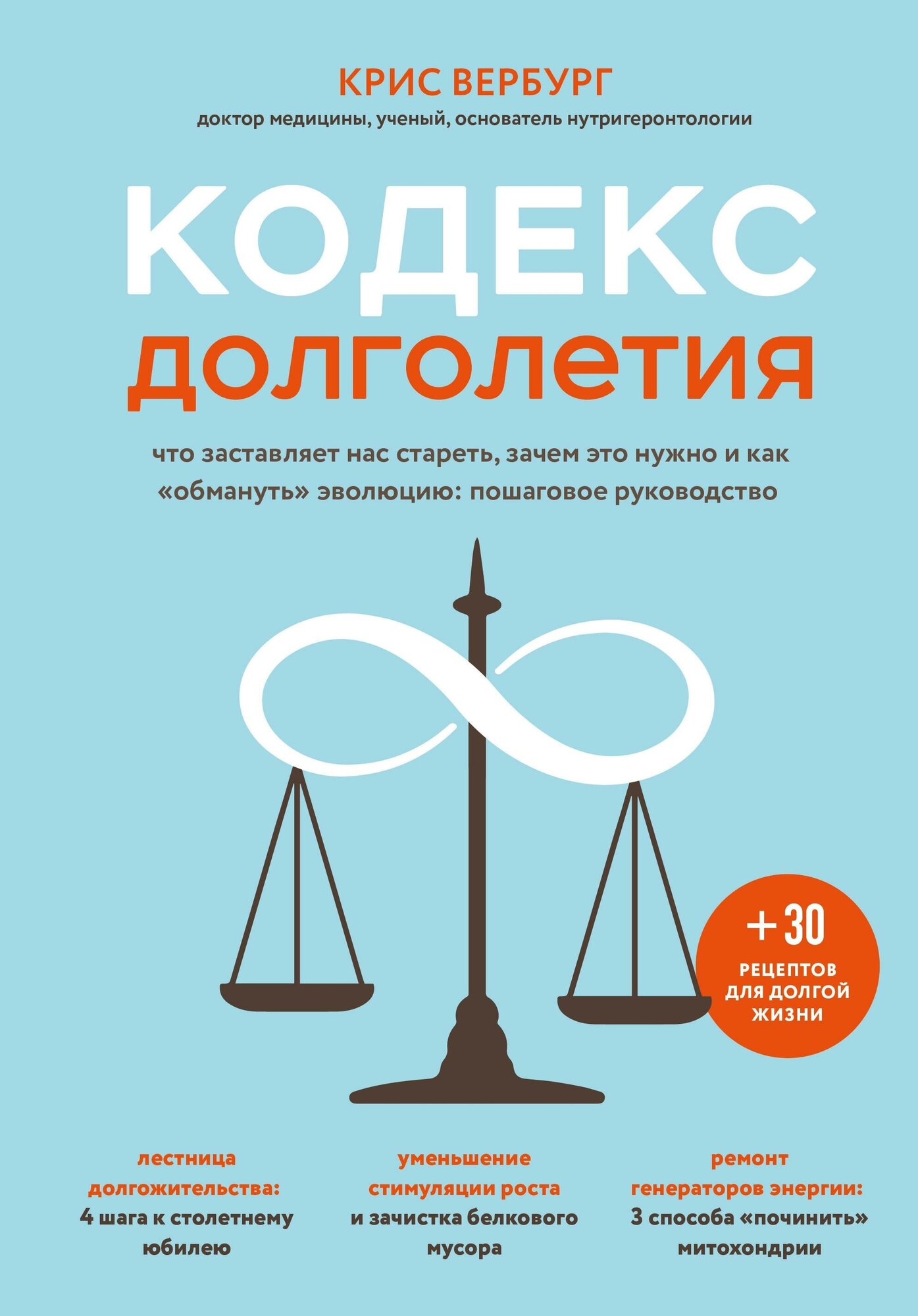 Вербург Крис. Кодекс долголетия. Что заставляет нас стареть, зачем это нужно и как "обмануть" эволюцию: пошаговое руководство. Открытия века: новейшие исследования человеческого организма во благо здоровья