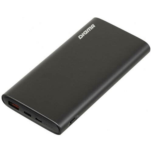 Внешний аккумулятор Power Bank 10000 мАч Digma DGPF10F серый DGPF10F20AGY 179000₽