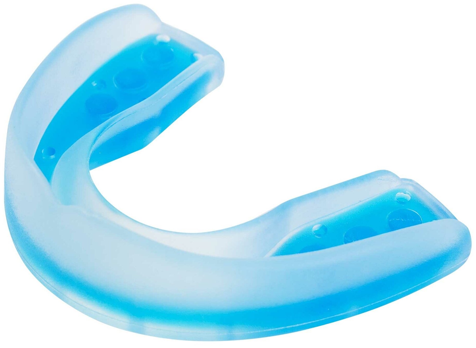 Капа одночелюстная Single Mouth Guard Dual Density прозрачно-синяя (размер Senior)