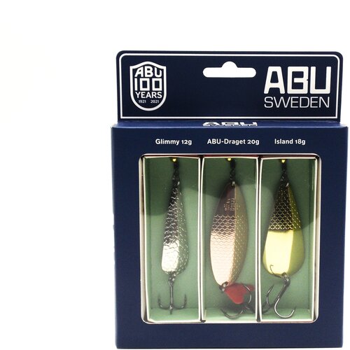 фото Набор блесен колеблющихся ретро abu 100 years retro spoon 3-pack №2 (1546767) - подарочный набор мужчине - подарок рыболову - набор для рыбалки abu garcia