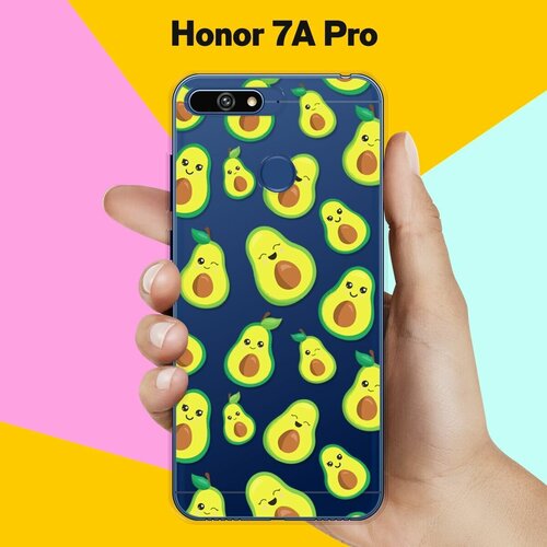 Силиконовый чехол Много авокадо на Honor 7A Pro силиконовый чехол авокадо из авокадо на honor 7a pro