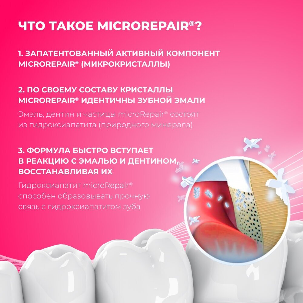 Зубная паста Biorepair® Kids Strawberry, с экстрактом земляники для детей от 0 до 6 лет, 50 мл